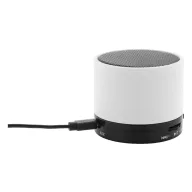   Boxa portabila, 300 mAh, 2509E17493, Everestus, Ø60x50 mm, ABS, Metal, Alb