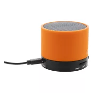   Boxa portabila, 300 mAh, 2509E17491, Everestus, Ø60x50 mm, ABS, Metal, Portocaliu