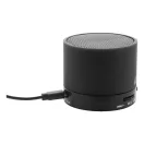 Boxa portabila, 300 mAh, 2509E17489, Everestus, Ø60x50 mm, ABS, Metal, Negru