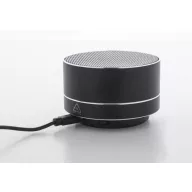   Boxa portabila, 300 mAh, 2509E17802, Everestus, Ø70x42 mm, Aluminiu, Metal, Negru