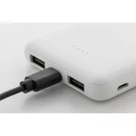   Baterie externa 5000 mAh, USB-C, Micro USB, 2509E17787, Everestus, 64x93x14 mm, ABS, Alb