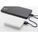 Baterie externa 5000 mAh, USB-C, Micro USB, 2509E17787, Everestus, 64x93x14 mm, ABS, Alb