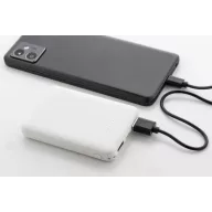   Baterie externa 5000 mAh, USB-C, Micro USB, 2509E17787, Everestus, 64x93x14 mm, ABS, Alb