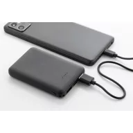   Baterie externa 5000 mAh, USB-C, Micro USB, 2509E17786, Everestus, 64x93x14 mm, ABS, Negru