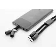   Lanyard pentru telefon, 2509E17565, Everestus, 58x850 mm, PET, Negru