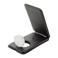   Incarcator wireless 15 W, 2509E17695, Everestus, 65x115x18 mm, Poliuretan, Metal, Negru