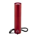 Lanterna cu baterie reincarcabila 400 mAh, 2509E17478, Everestus, Ø23x100 mm, Aluminiu, Rosu