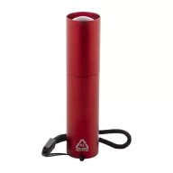   Lanterna cu baterie reincarcabila 400 mAh, 2509E17478, Everestus, Ø23x100 mm, Aluminiu, Rosu