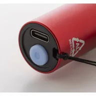   Lanterna cu baterie reincarcabila 400 mAh, 2509E17478, Everestus, Ø23x100 mm, Aluminiu, Rosu
