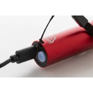  Lanterna cu baterie reincarcabila 400 mAh, 2509E17478, Everestus, Ø23x100 mm, Aluminiu, Rosu