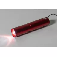   Lanterna cu baterie reincarcabila 400 mAh, 2509E17478, Everestus, Ø23x100 mm, Aluminiu, Rosu