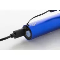   Lanterna cu baterie reincarcabila 400 mAh, 2509E17477, Everestus, Ø23x100 mm, Aluminiu, Albastru