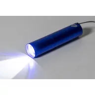   Lanterna cu baterie reincarcabila 400 mAh, 2509E17477, Everestus, Ø23x100 mm, Aluminiu, Albastru