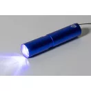 Lanterna cu baterie reincarcabila 400 mAh, 2509E17477, Everestus, Ø23x100 mm, Aluminiu, Albastru