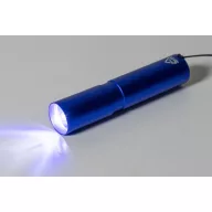   Lanterna cu baterie reincarcabila 400 mAh, 2509E17477, Everestus, Ø23x100 mm, Aluminiu, Albastru