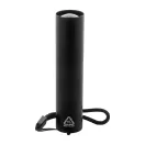 Lanterna cu baterie reincarcabila 400 mAh, 2509E17476, Everestus, Ø23x100 mm, Aluminiu, Negru