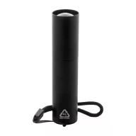   Lanterna cu baterie reincarcabila 400 mAh, 2509E17476, Everestus, Ø23x100 mm, Aluminiu, Negru