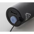 Lanterna cu baterie reincarcabila 400 mAh, 2509E17476, Everestus, Ø23x100 mm, Aluminiu, Negru