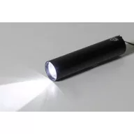   Lanterna cu baterie reincarcabila 400 mAh, 2509E17476, Everestus, Ø23x100 mm, Aluminiu, Negru