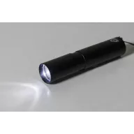   Lanterna cu baterie reincarcabila 400 mAh, 2509E17476, Everestus, Ø23x100 mm, Aluminiu, Negru