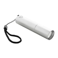   Lanterna cu baterie reincarcabila 400 mAh, 2509E17479, Everestus, Ø23x100 mm, Aluminiu, Argintiu