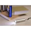 Lanterna cu baterie reincarcabila 400 mAh, 2509E17479, Everestus, Ø23x100 mm, Aluminiu, Argintiu