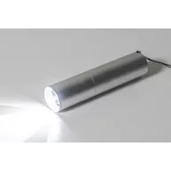   Lanterna cu baterie reincarcabila 400 mAh, 2509E17479, Everestus, Ø23x100 mm, Aluminiu, Argintiu