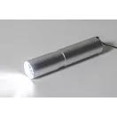 Lanterna cu baterie reincarcabila 400 mAh, 2509E17479, Everestus, Ø23x100 mm, Aluminiu, Argintiu