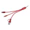 Cablu de incarcare, Everestus, 2601E15215, 22x170x8 mm, Aluminiu, Poliester, Rosu