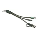 Cablu de incarcare, Everestus, 2610E17657, 22x170x8 mm, Aluminiu, Poliester, Verde Dark