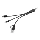 Cablu de incarcare, Everestus, 2601E15213, 22x170x8 mm, Aluminiu, Poliester, Negru