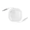 Cablu de incarcare telescopic, Everestus, 2601E14845, 56x56x24 mm, ABS, Aluminiu, Alb