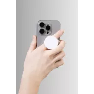   Suport magnetic pentru telefon, Everestus, 2601E15116, Ø58x4 mm, ABS, Metal, Alb