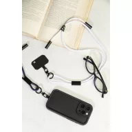   Suport lanyard pentru telefon, Everestus, 2601E15085, 58x660x10 mm, Poliester, Alb