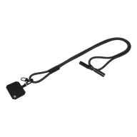   Suport lanyard pentru telefon, Everestus, 2601E15082, 58x660x10 mm, Poliester, Negru