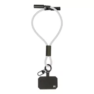   Suport lanyard pentru telefon, Everestus, 2601E14942, 58x330x10 mm, Poliester, Alb