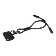   Suport lanyard pentru telefon, Everestus, 2601E14939, 58x330x10 mm, Poliester, Negru