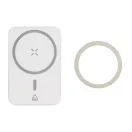 Powerbank, 5000 mAh, 15 W, Everestus, 2601E15197, 64x98x16 mm, ABS, Metal, Alb