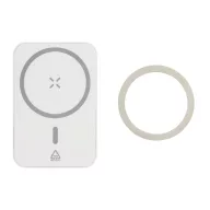   Powerbank, 5000 mAh, 15 W, Everestus, 2601E15197, 64x98x16 mm, ABS, Metal, Alb