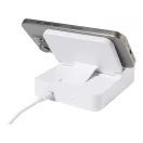 Boxa portabila, 1200 mAh, 15 W, Everestus, 2601E15076, 95x112x30 mm, ABS, Bambus, Alb