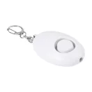 Breloc cu alarma, Everestus, 2601E15053, 65x39x22 mm, ABS, Metal, Alb
