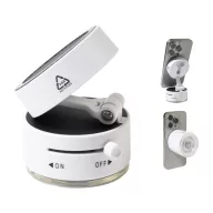   Suport magnetic pentru telefon, Everestus, 2601E15208, Ø60x47 mm, ABS, Metal, Alb