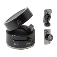   Suport magnetic pentru telefon, Everestus, 2601E15207, Ø60x47 mm, ABS, Metal, Negru