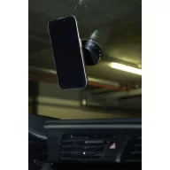   Suport magnetic pentru telefon, Everestus, 2601E15207, Ø60x47 mm, ABS, Metal, Negru