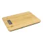 Cantar de bucatarie reincarcabil, Everestus, 2610E18885, 158x218x15 mm, ABS, Bambus, Natur