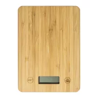   Cantar de bucatarie reincarcabil, Everestus, 2610E18885, 158x218x15 mm, ABS, Bambus, Natur
