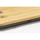 Cantar de bucatarie reincarcabil, Everestus, 2610E18885, 158x218x15 mm, ABS, Bambus, Natur