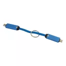 Cablu de incarcare, Everestus, 2610E17641, 60 W, 13x175 mm, Aluminiu, Poliester, Albastru