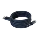 Cablu de incarcare, Everestus, 2610E17651, 60 W, 1000 mm, Aluminiu, Poliester, Albastru Dark