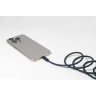   Cablu de incarcare, Everestus, 2610E17651, 60 W, 1000 mm, Aluminiu, Poliester, Albastru Dark